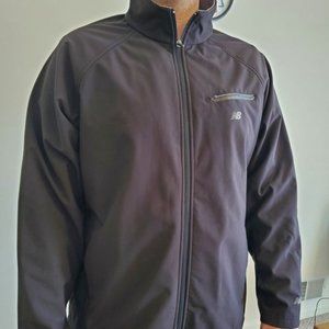New Balance Men's Black Windbreaker Fleece Lining